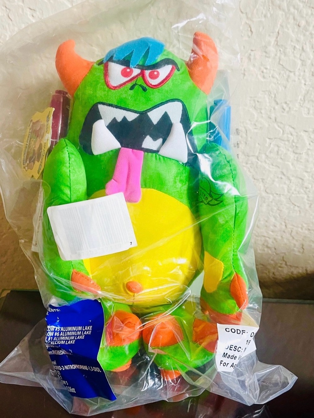 Doodle Monster INKEE Original Doodle Bear Washable plush New W/Tags NIP